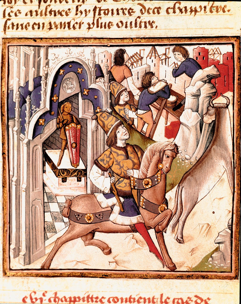 Darstellung von Kadmos, Gründer der Stadt Theben im antiken Griechenland von Master of the Champion des Dames