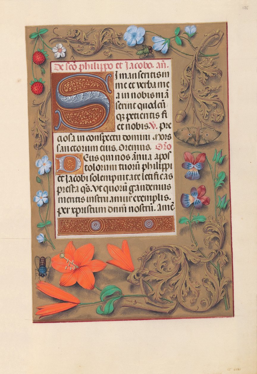 Stundenbuch der Königin Isabella der Katholischen, Königin von Spanien: Fol. 176r von Master of the First Prayerbook of Maximillian