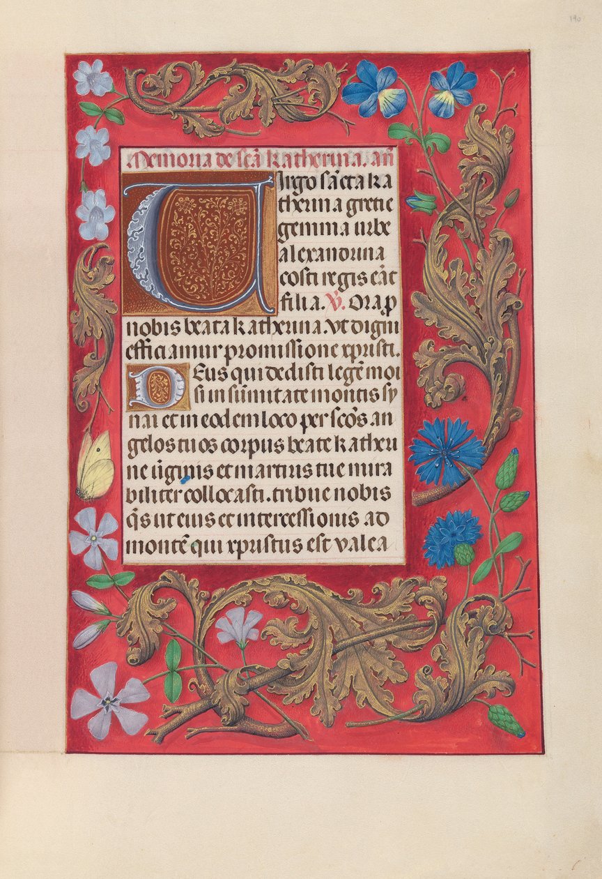 Stundenbuch der Königin Isabella der Katholischen, Königin von Spanien: Fol. 190r, ca. 1500 von Master of the First Prayerbook of Maximillian