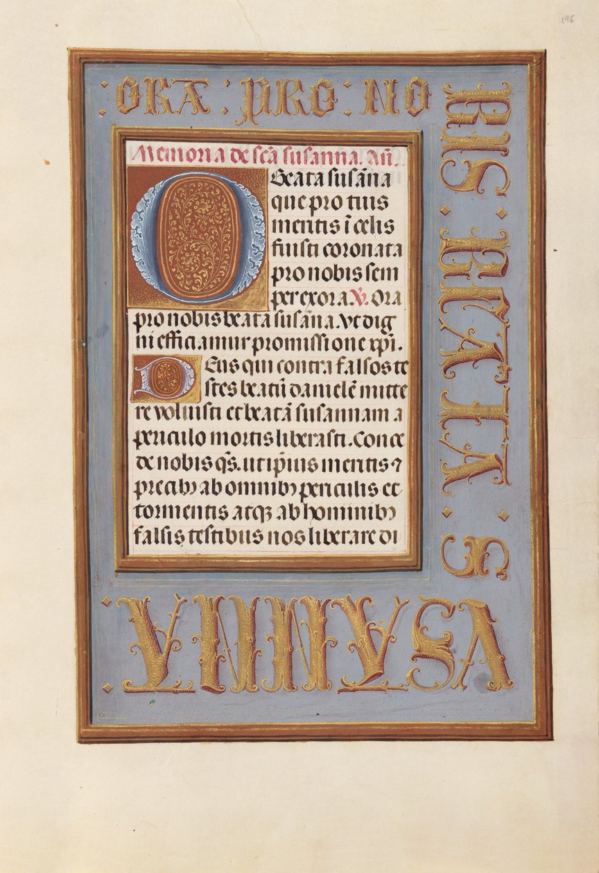 Stundenbuch der Königin Isabella der Katholischen, Königin von Spanien: Fol. 196r von Master of the First Prayerbook of Maximillian