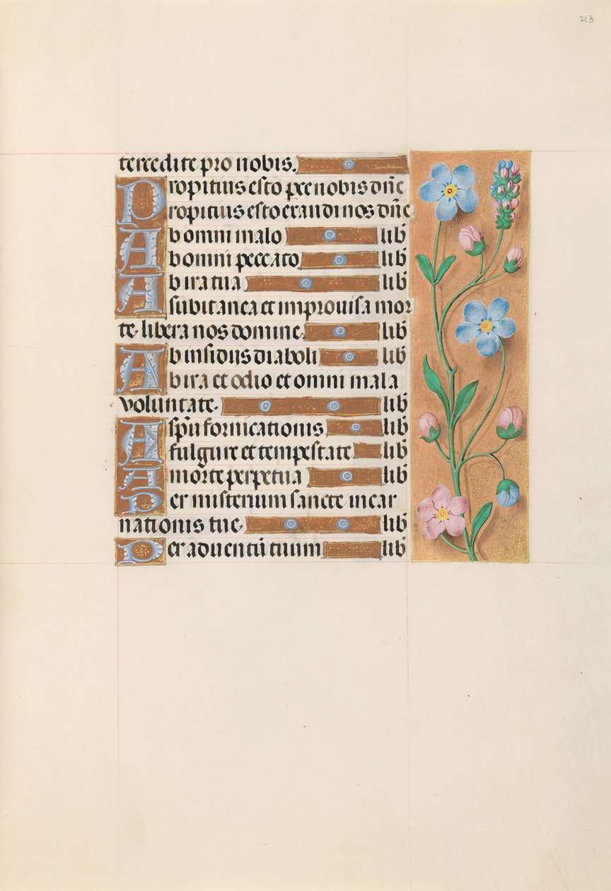 Stundenbuch der Königin Isabella der Katholischen, Königin von Spanien: Fol. 213r, ca. 1500 von Master of the First Prayerbook of Maximillian