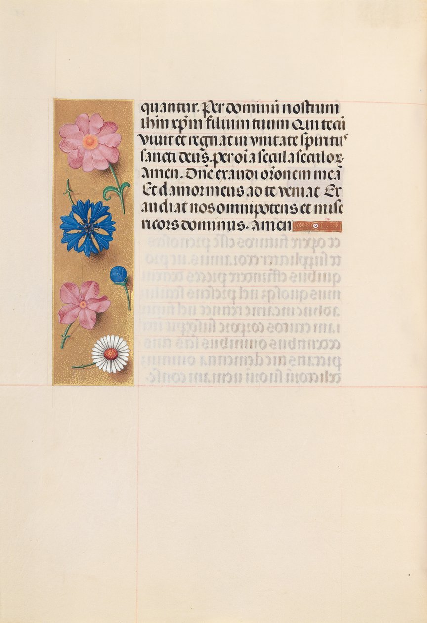 Stundenbuch der Königin Isabella die Katholische, Königin von Spanien: Fol. 218v, Totenoffizium, ca. 1500 von Master of the First Prayerbook of Maximillian