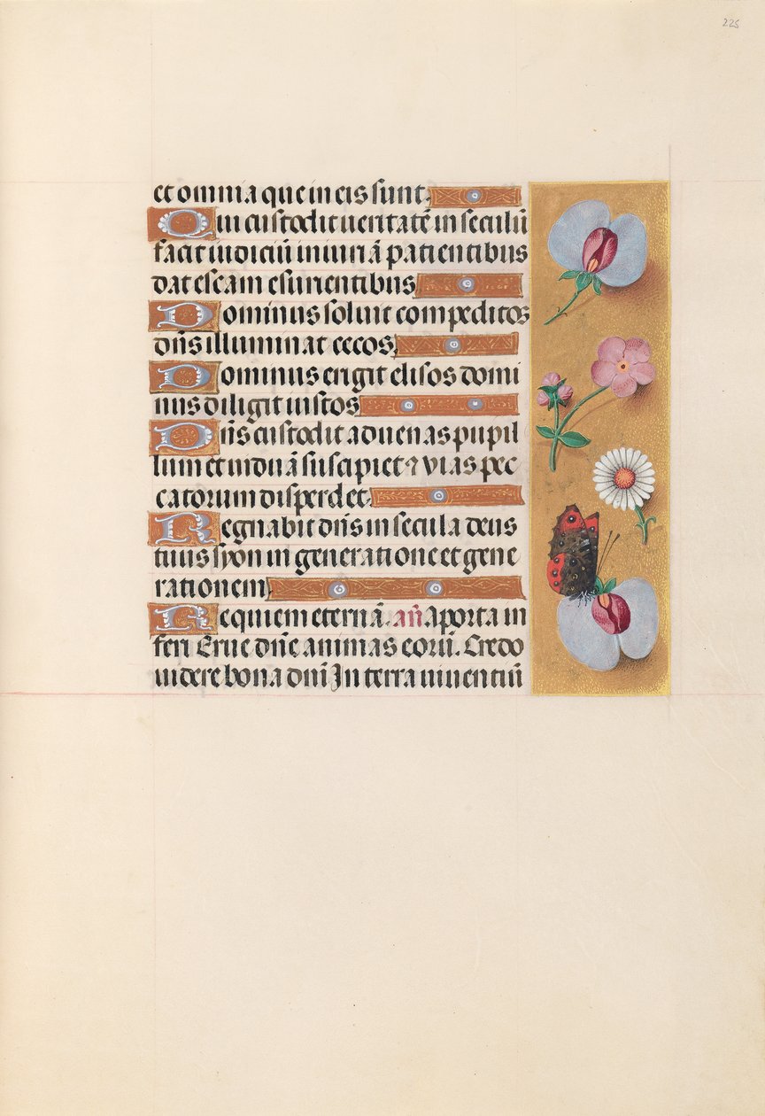 Stundenbuch der Königin Isabella der Katholischen, Königin von Spanien: Fol. 225r, um 1500 von Master of the First Prayerbook of Maximillian