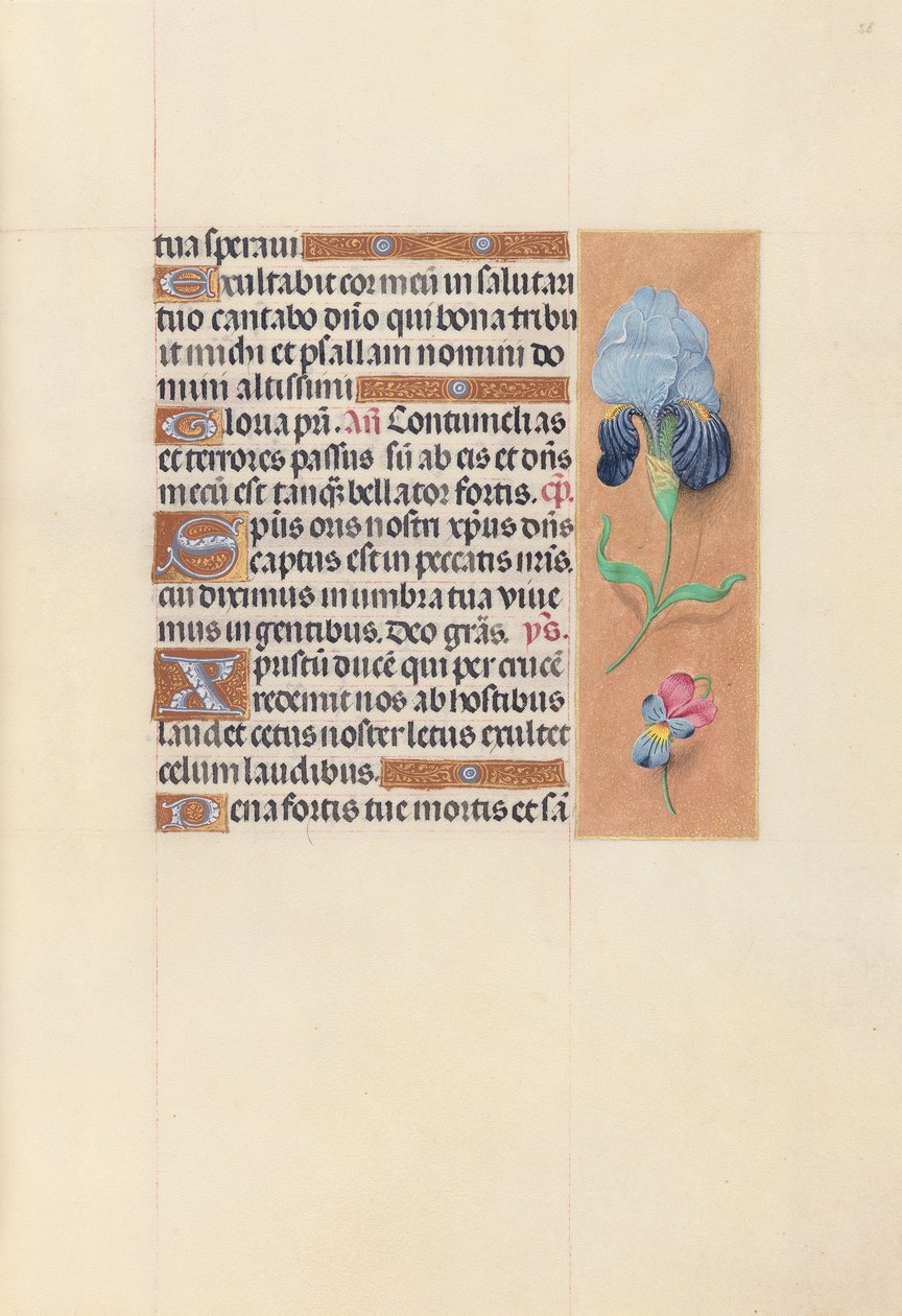 Stundenbuch der Königin Isabella der Katholischen, Königin von Spanien: Fol. 58r, ca. 1500 von Master of the First Prayerbook of Maximillian