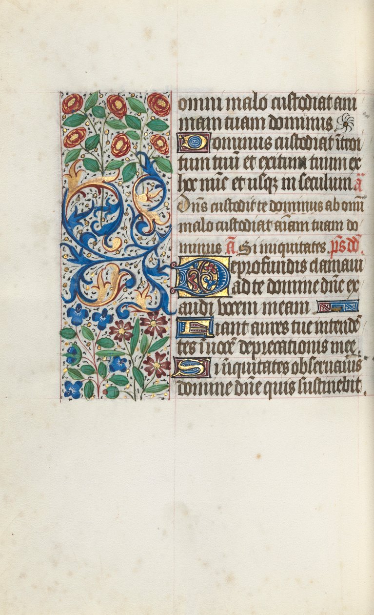 Stundenbuch Gebrauch von Rouen: fol. 105v, ca. 1470 von Master of the Geneva Latini