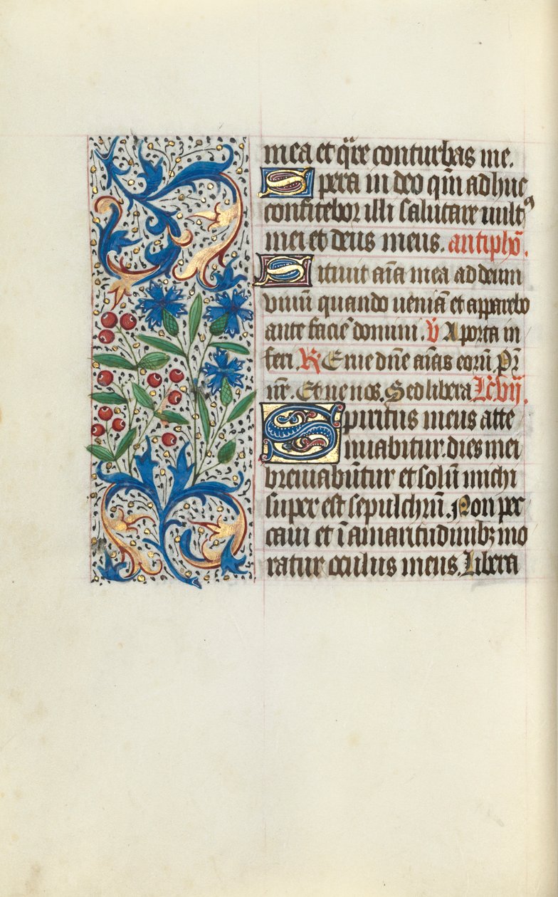 Stundenbuch Gebrauch von Rouen: fol. 130v, um 1470 von Master of the Geneva Latini