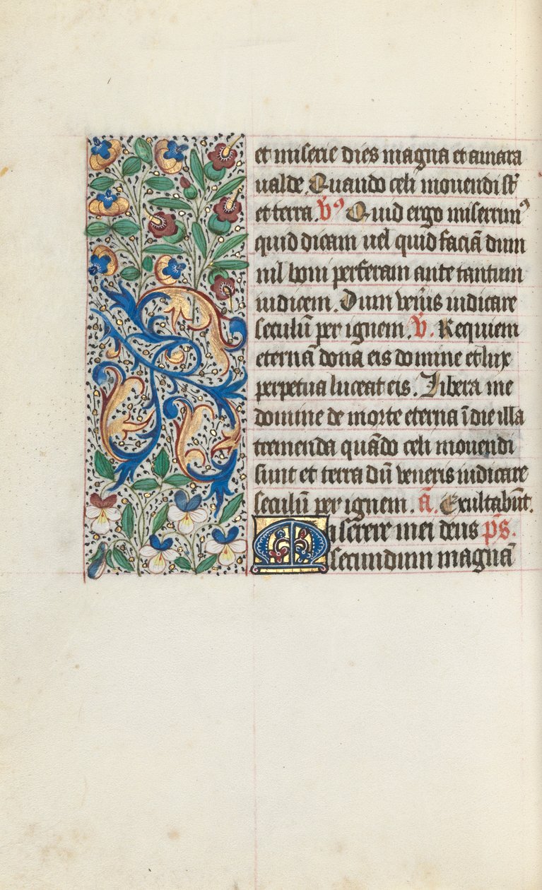 Stundenbuch Gebrauch von Rouen: fol. 133v, ca. 1470 von Master of the Geneva Latini