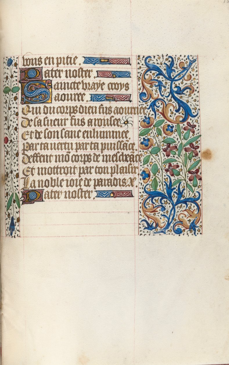 Stundenbuch Gebrauch von Rouen: fol. 154r, ca. 1470 von Master of the Geneva Latini