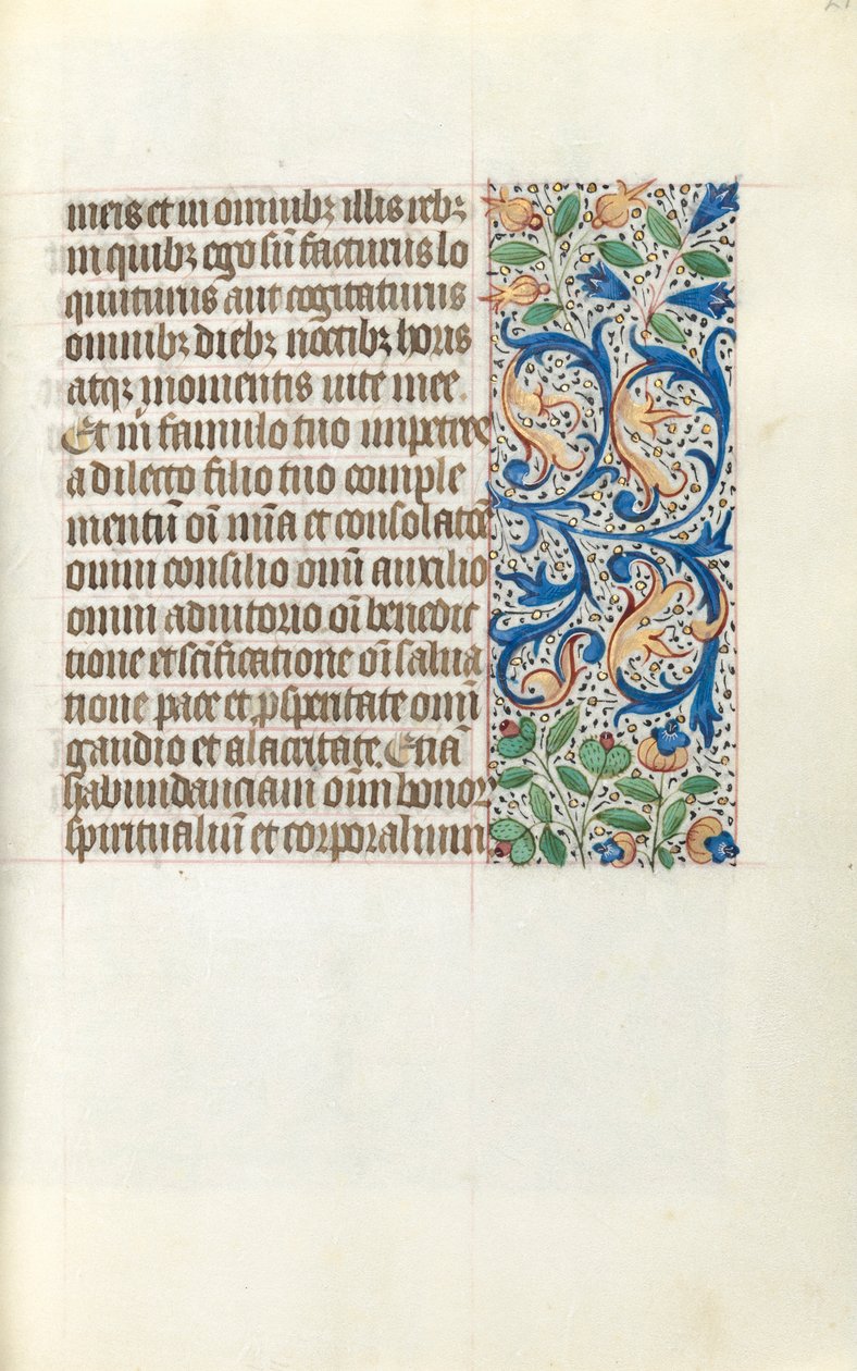 Stundenbuch Gebrauch von Rouen: fol. 21r, um 1470 von Master of the Geneva Latini