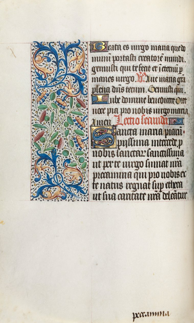 Stundenbuch Gebrauch von Rouen: fol. 35v, um 1470 von Master of the Geneva Latini