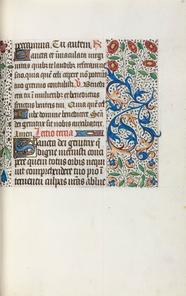 Stundenbuch Gebrauch von Rouen: fol. 36r, um 1470 von Master of the Geneva Latini