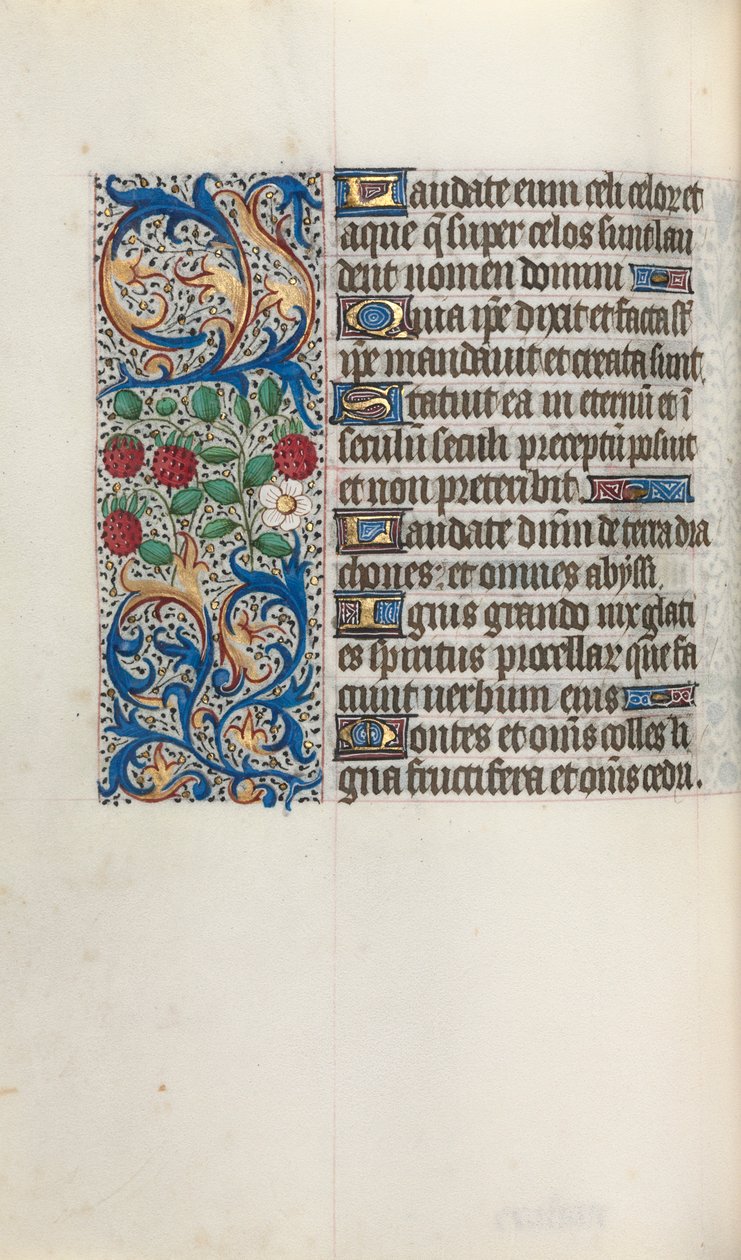 Stundenbuch Gebrauch von Rouen: fol. 44v, um 1470 von Master of the Geneva Latini