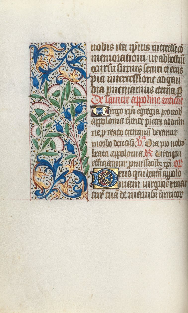 Stundenbuch Gebrauch von Rouen: fol. 54v, ca. 1470 von Master of the Geneva Latini