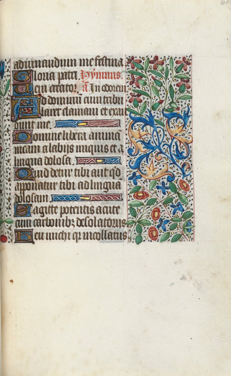 Stundenbuch Gebrauch von Rouen: fol. 61r, ca. 1470 von Master of the Geneva Latini