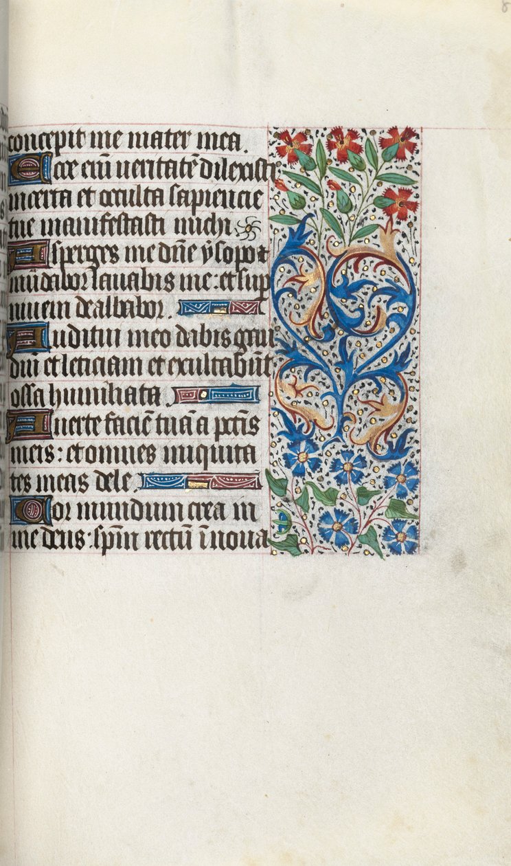 Stundenbuch Gebrauch von Rouen: fol. 86r, ca. 1470 von Master of the Geneva Latini