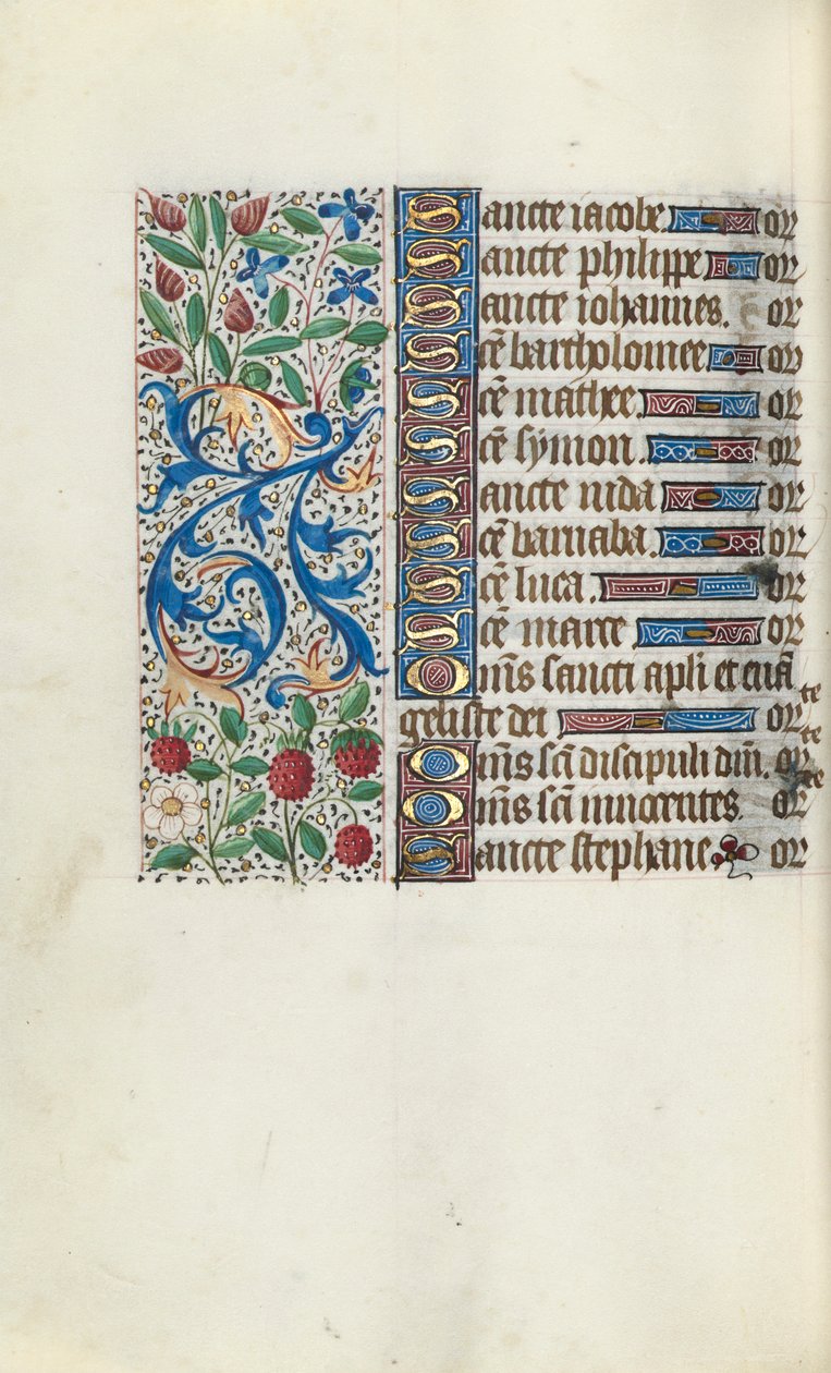 Stundenbuch Gebrauch von Rouen: fol. 93v, um 1470 von Master of the Geneva Latini