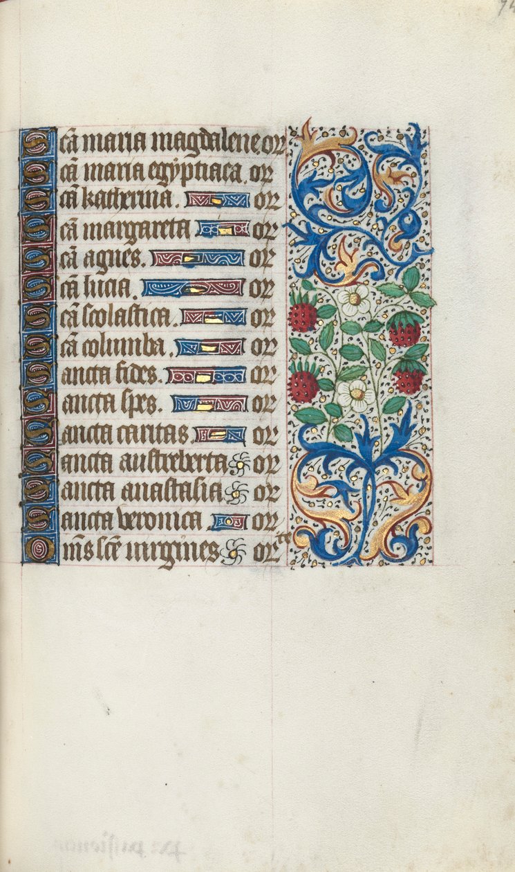 Stundenbuch Gebrauch von Rouen: fol. 94r, ca. 1470 von Master of the Geneva Latini