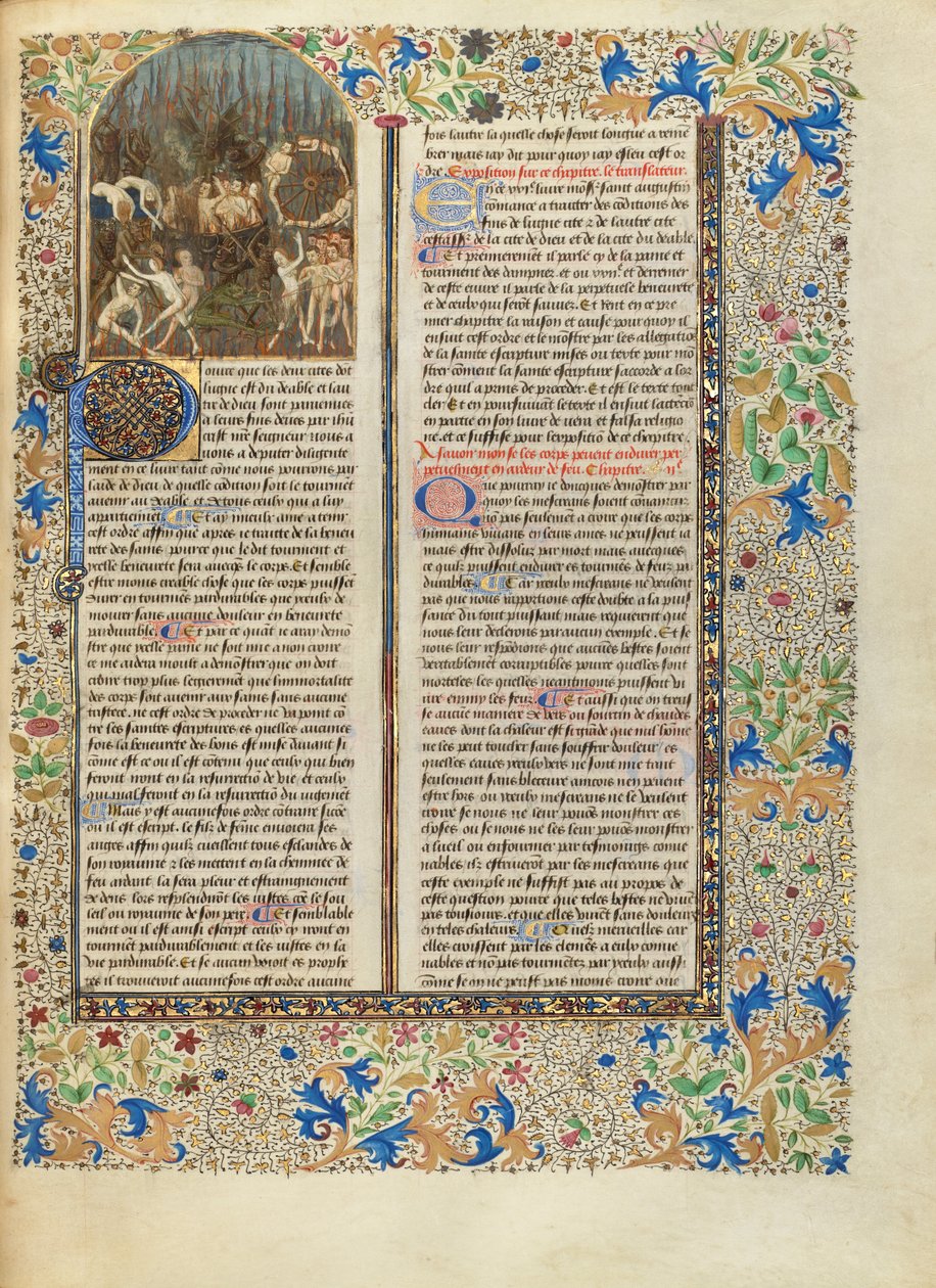 Die Qualen der Hölle von Master of the Oxford Hours