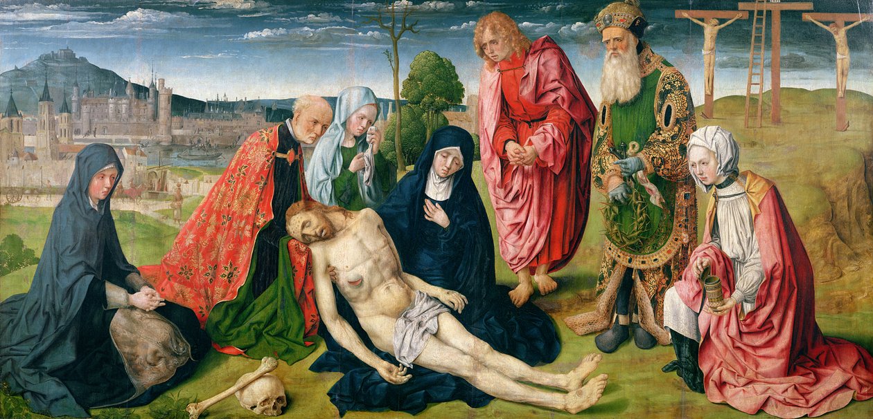Pieta von Saint-Germain-des-Pres von Master of the Pieta of Saint Germain