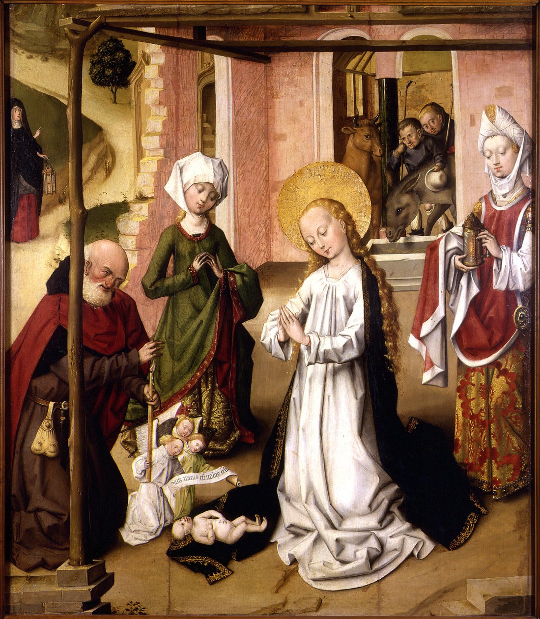 Die Anbetung des Christkindes von Master of the Saint Bartholomew Altarpiece