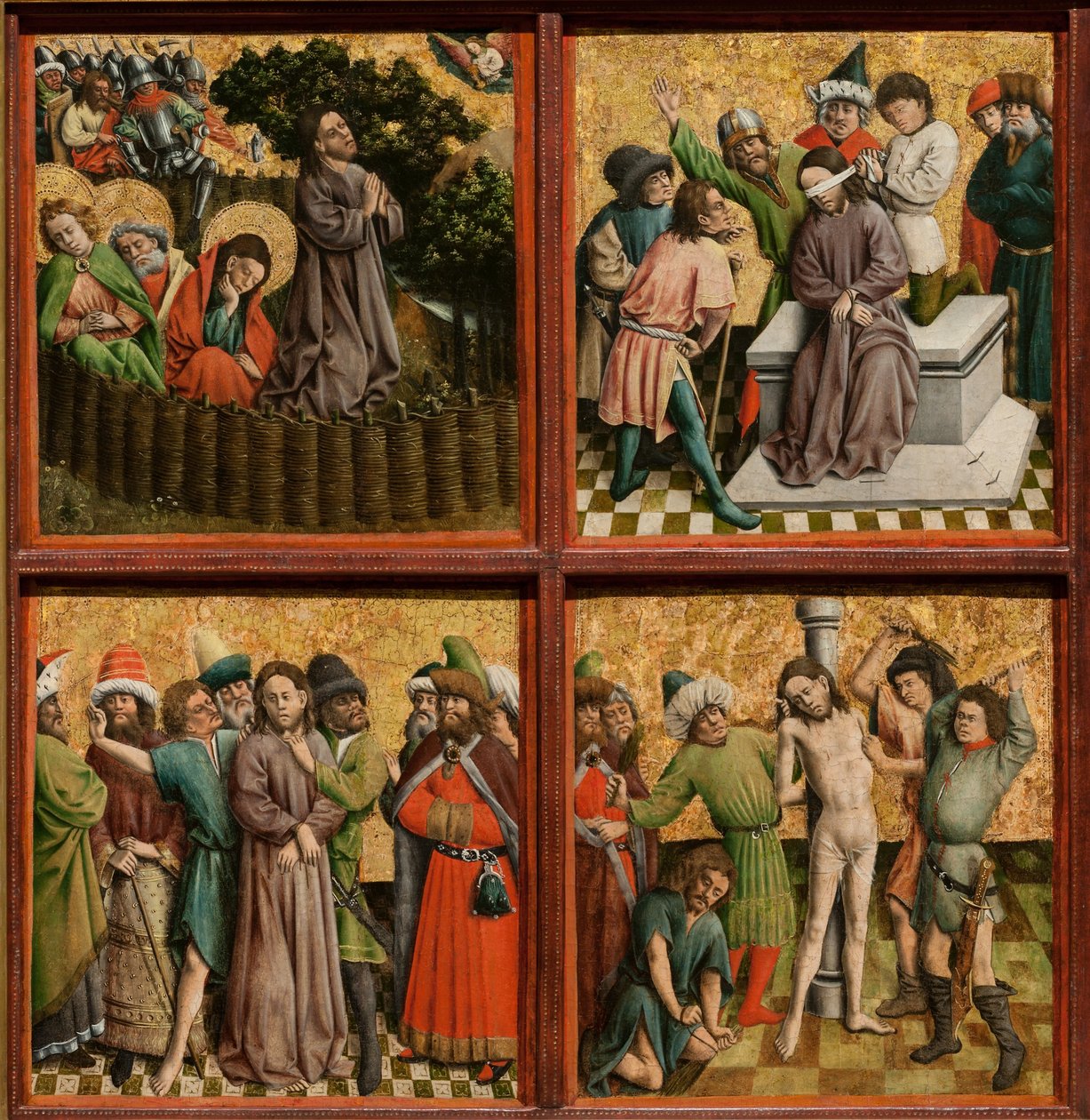 Altarbild mit der Passion Christi, um 1440er von Master of the Schlägl Altarpiece