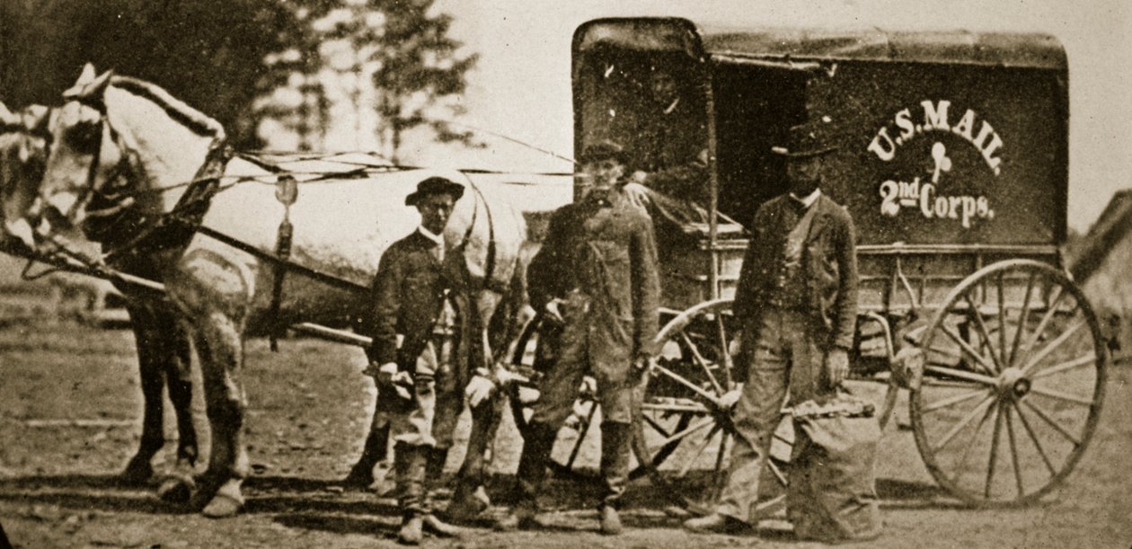 Postwagen des Zweiten Korps, 1861-65 von Mathew B. Brady