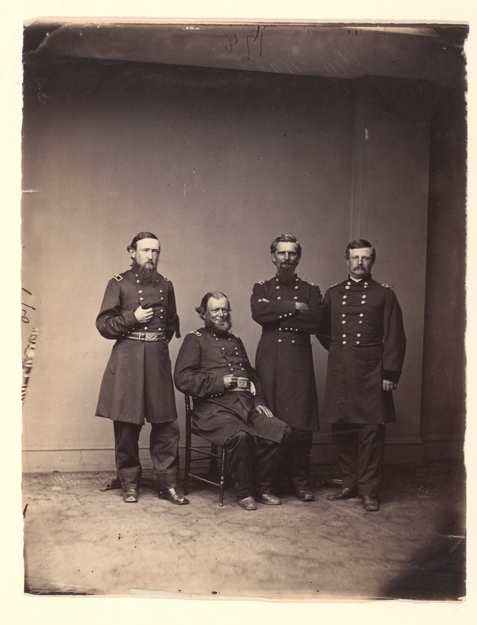General William Ward und sein Stab von Mathew B. Brady