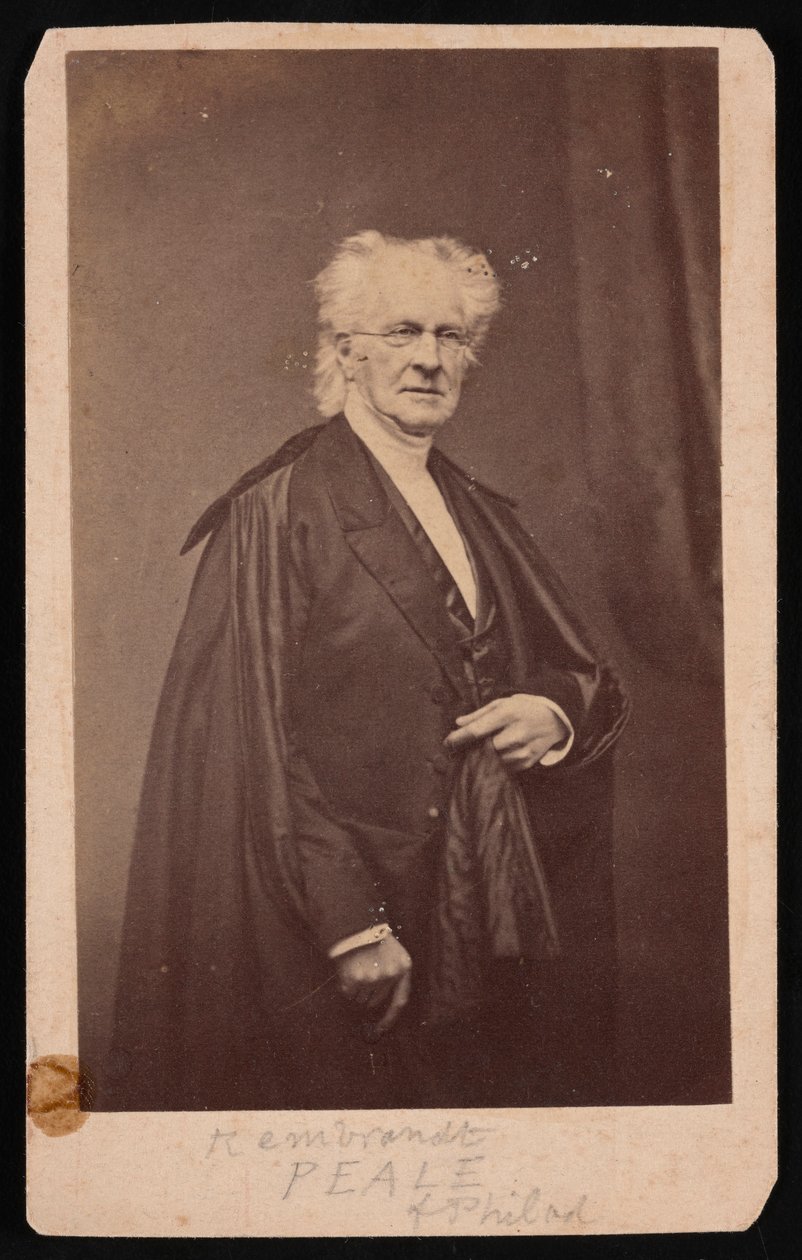 Porträt von Rembrandt Peale 1778-1860, vor 1860 von Mathew Brady
