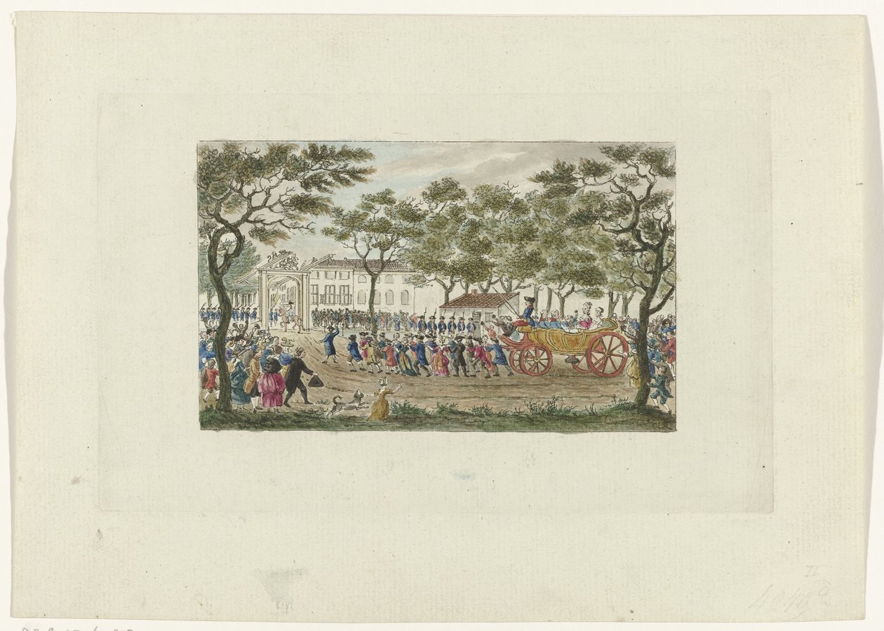 Einzug der Prinzessin von Oranien und der Kinder, 1787 von Mathias de Sallieth