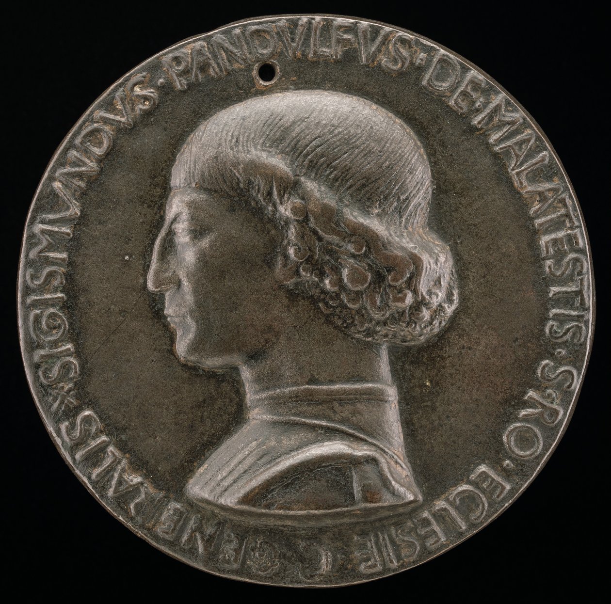 Sigismondo Pandolfo Malatesta, 1417-1468, Herr von Rimini und Fano [Vorderseite], 1446 von Matteo di Andrea de Pasti