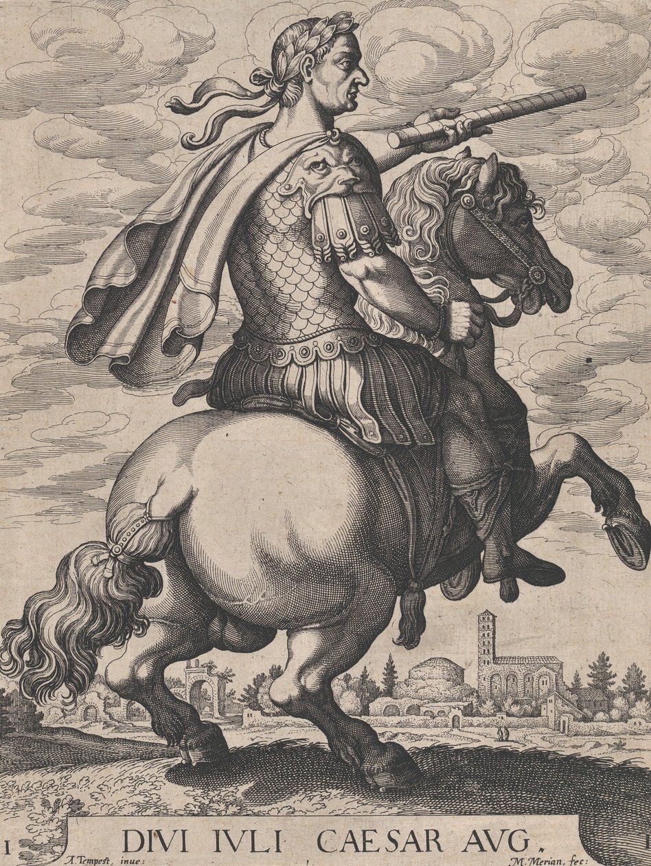 Tafel 1: Kaiser Julius Caesar zu Pferd, aus 