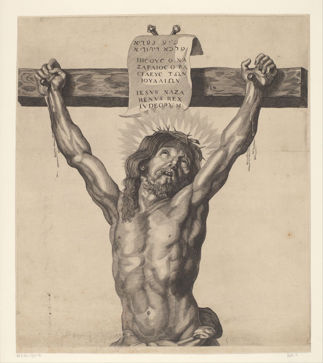 Christus am Kreuz von Mattheus Borrekens