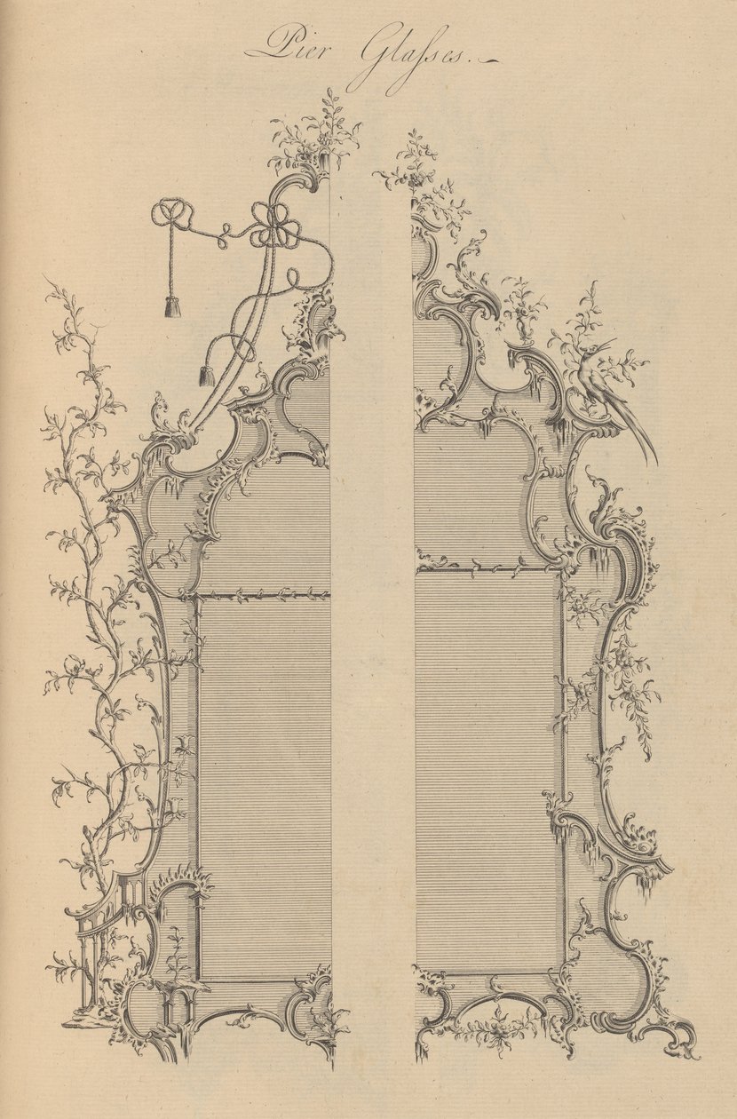 Ein allgemeines System nützlicher und dekorativer Möbel, 1759-1763 von Matthew Darly