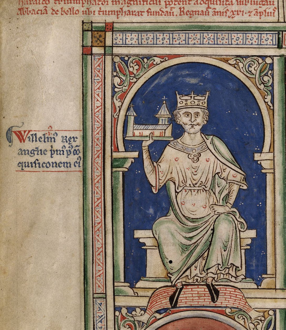 Wilhelm I. aus der Historia Anglorum, Chronica majora von Matthew Paris