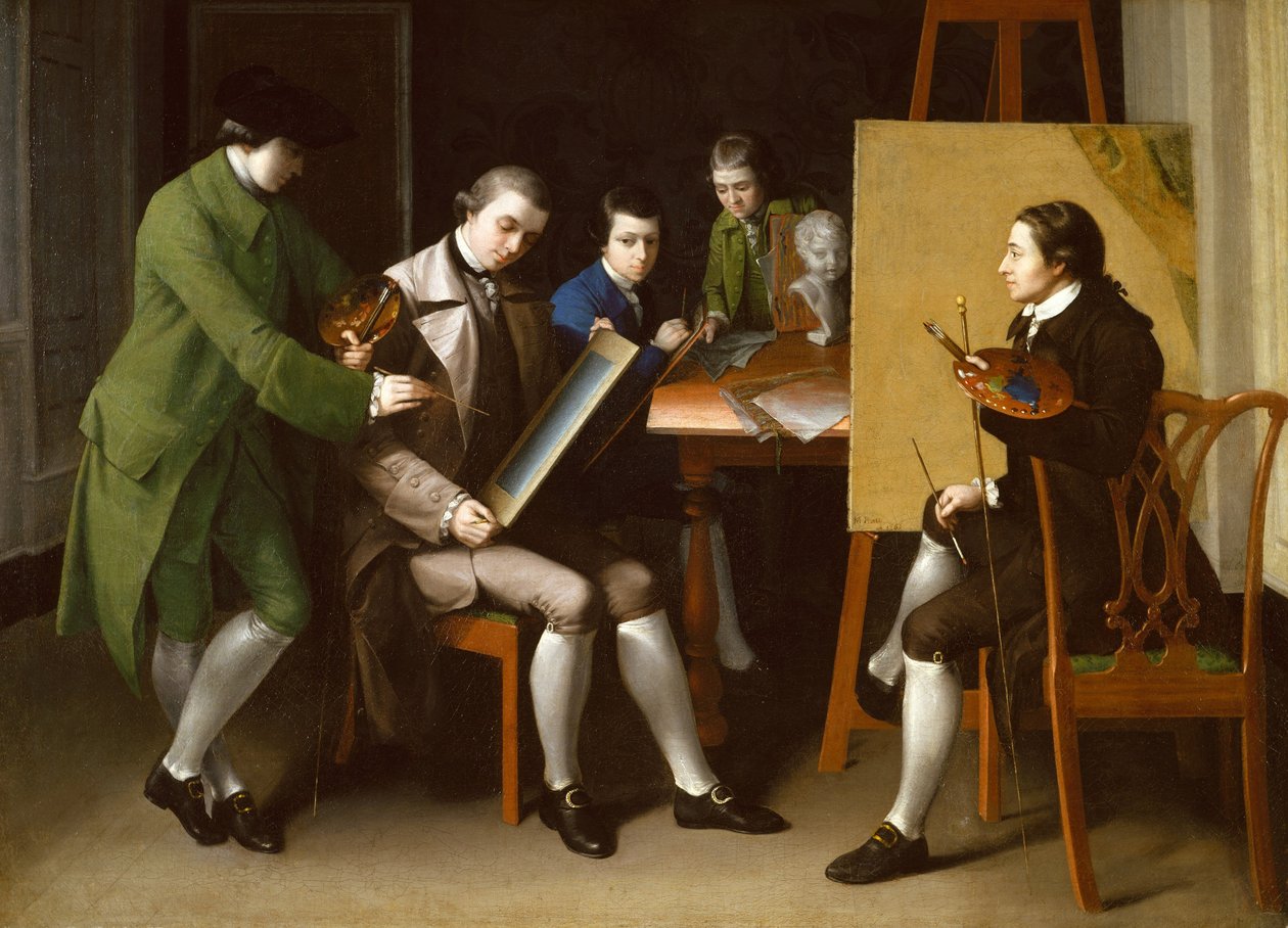 Die amerikanische Schule, 1765 von Matthew Pratt