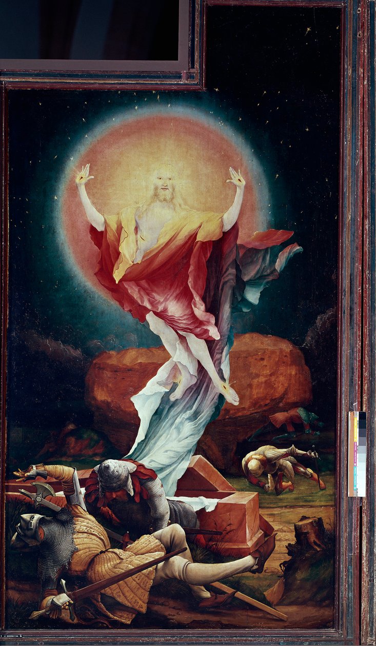 Isenheimer Altar: „Auferstehung“ (rechte Tafel) von Mathis Neithardt Gothardt genannt Matthias Grünewald (1480-1528) 1512-1516 Colmar, Musée Unterlinden von Matthias (c.1480 1528) Grunewald