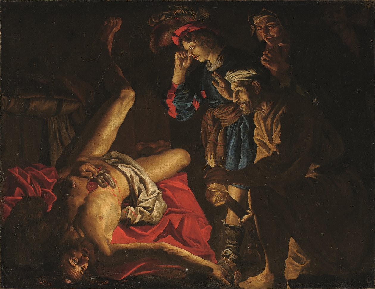 Der Tod von Cato von Matthias (c.1600 p.1650) (studio of) Stomer