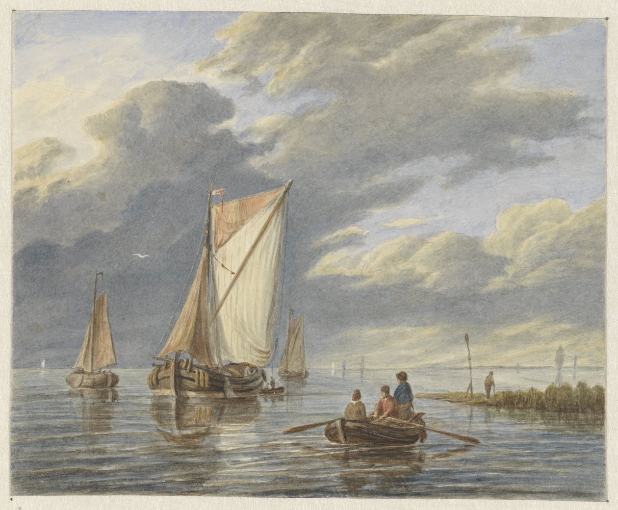 Boote auf dem Wasser von Matthijs Maris