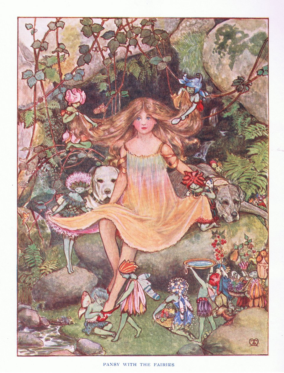 Stiefmütterchen mit den Feen, Illustration aus Lady Anns Märchen, 1914 von Maud Tindal Atkinson