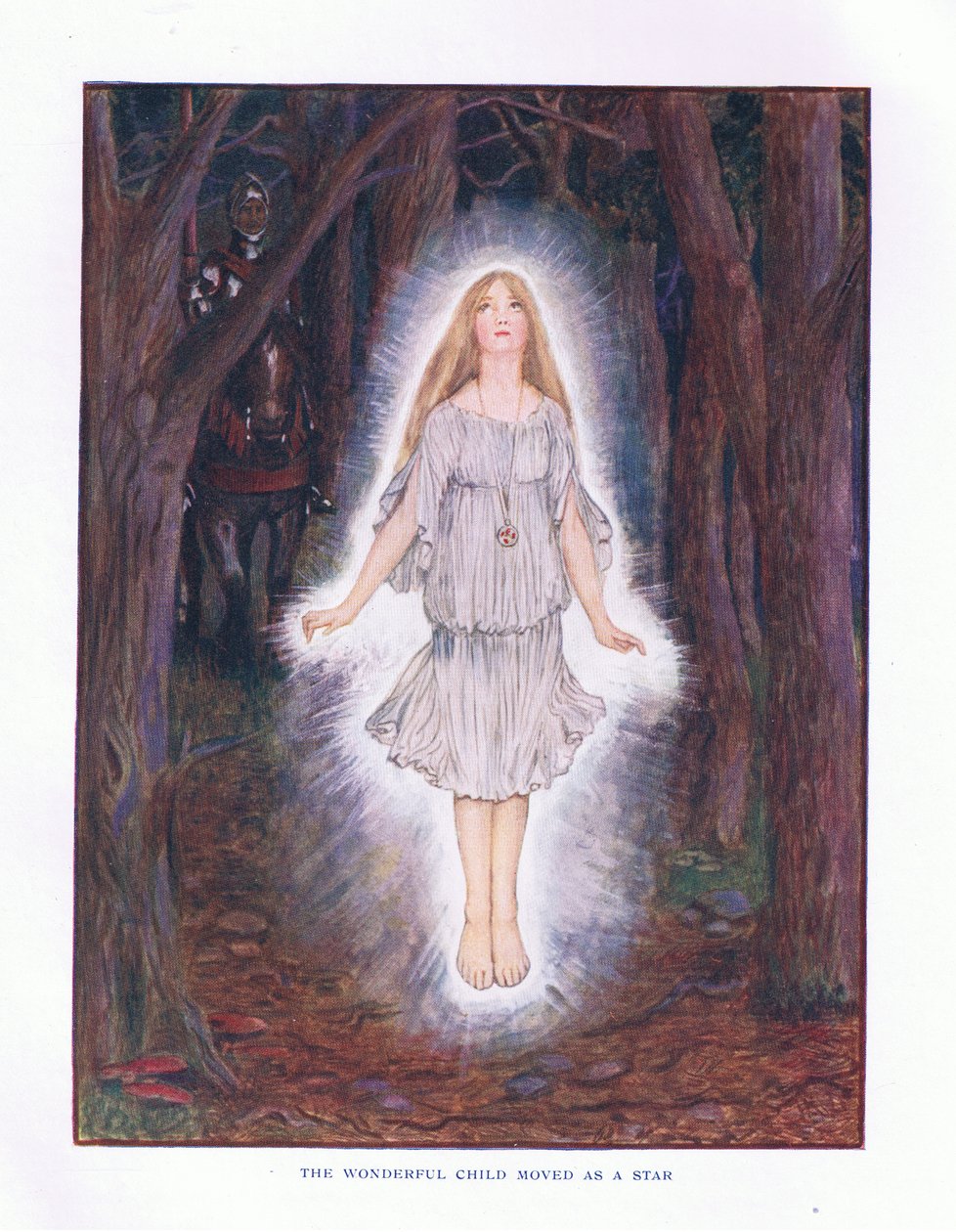 Das wunderbare Kind bewegte sich wie ein Stern, Illustration aus Lady Anns Märchen, 1914 von Maud Tindal Atkinson