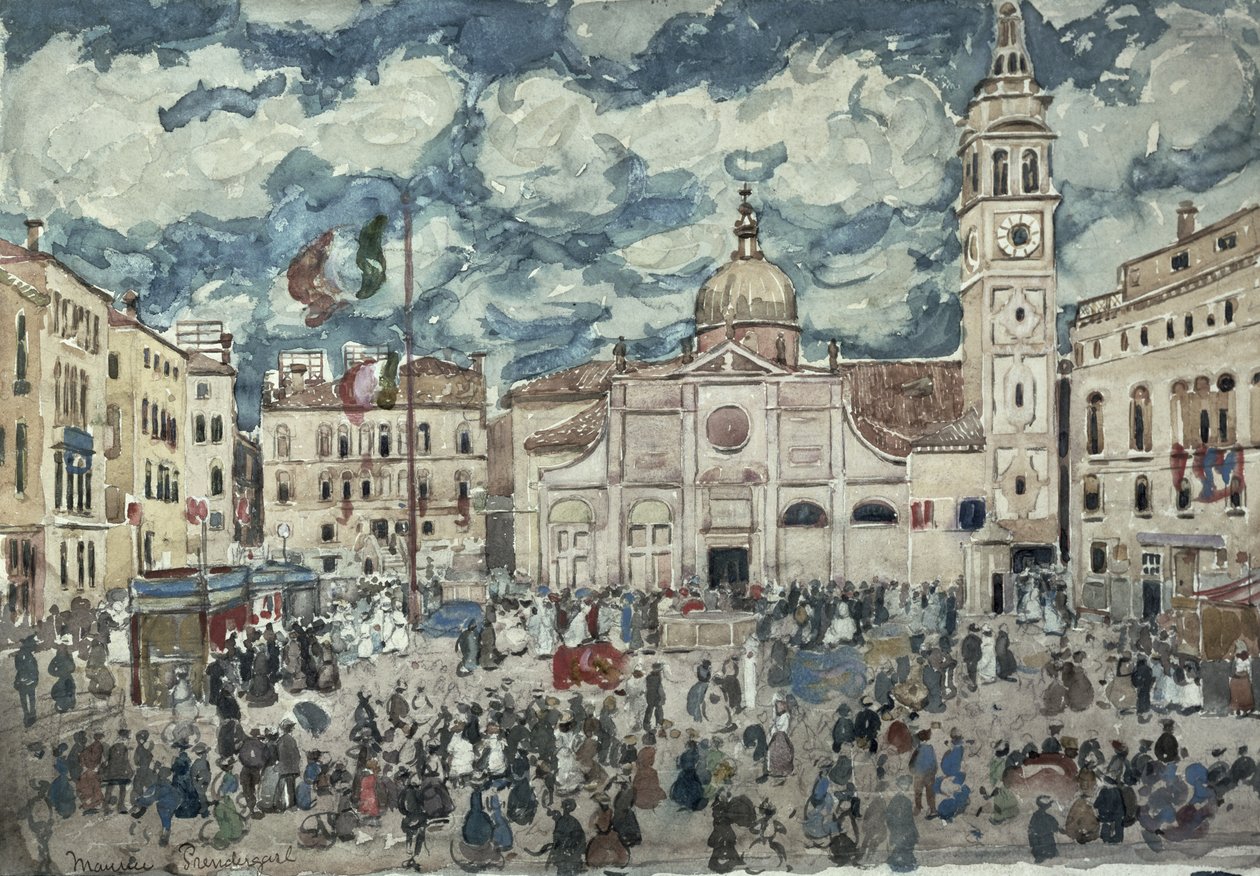 Campo Santa Maria Formosa, Venedig, ca. 1898 von Maurice Brazil Prendergast