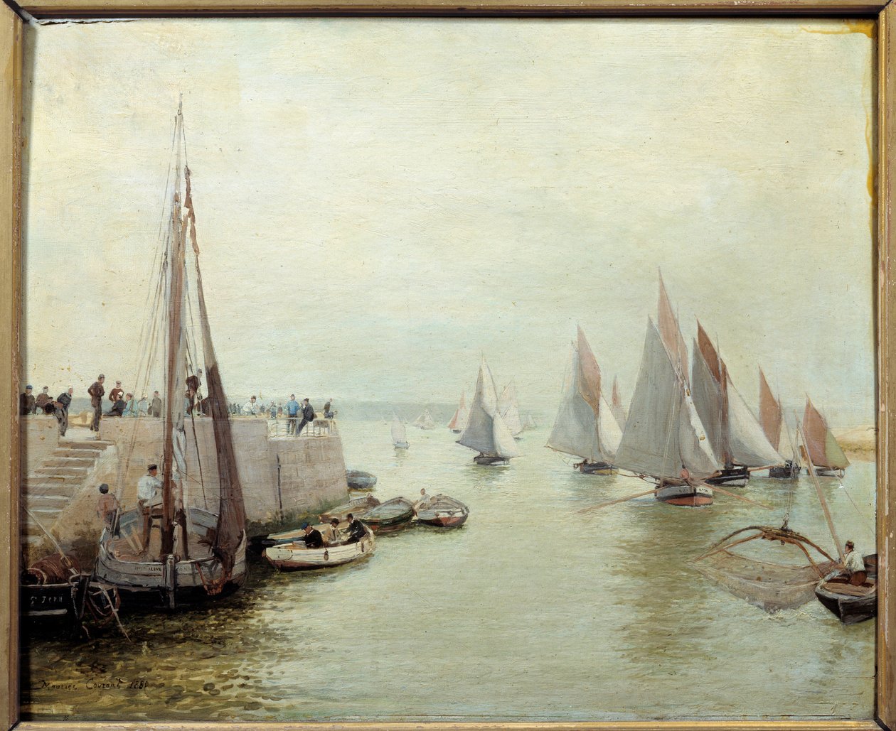 Die Rückkehr vom Fischfang 1880 von Maurice Courant