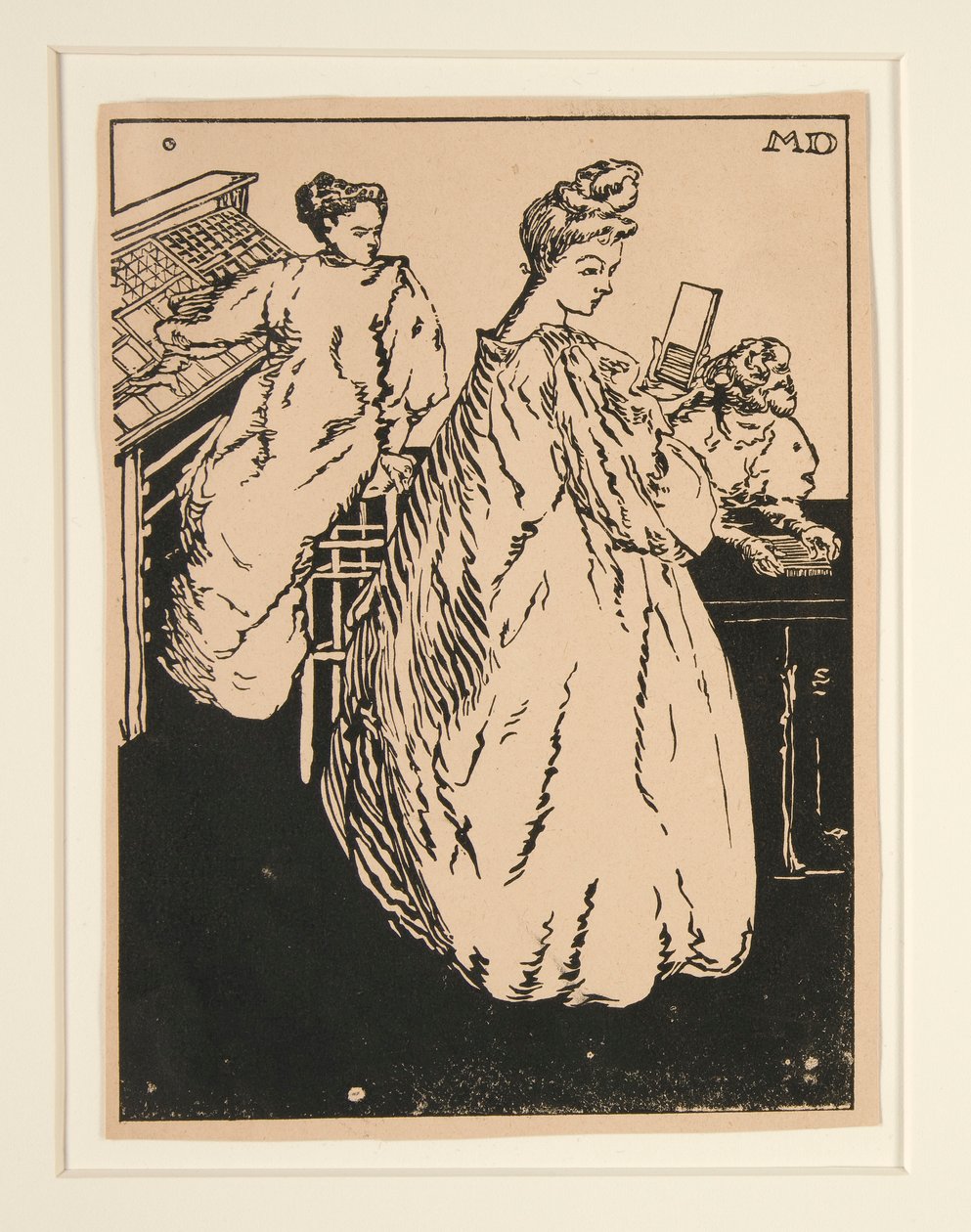 Les camelots de la Pensée (Proof für Titelseite) von Maurice Delcourt