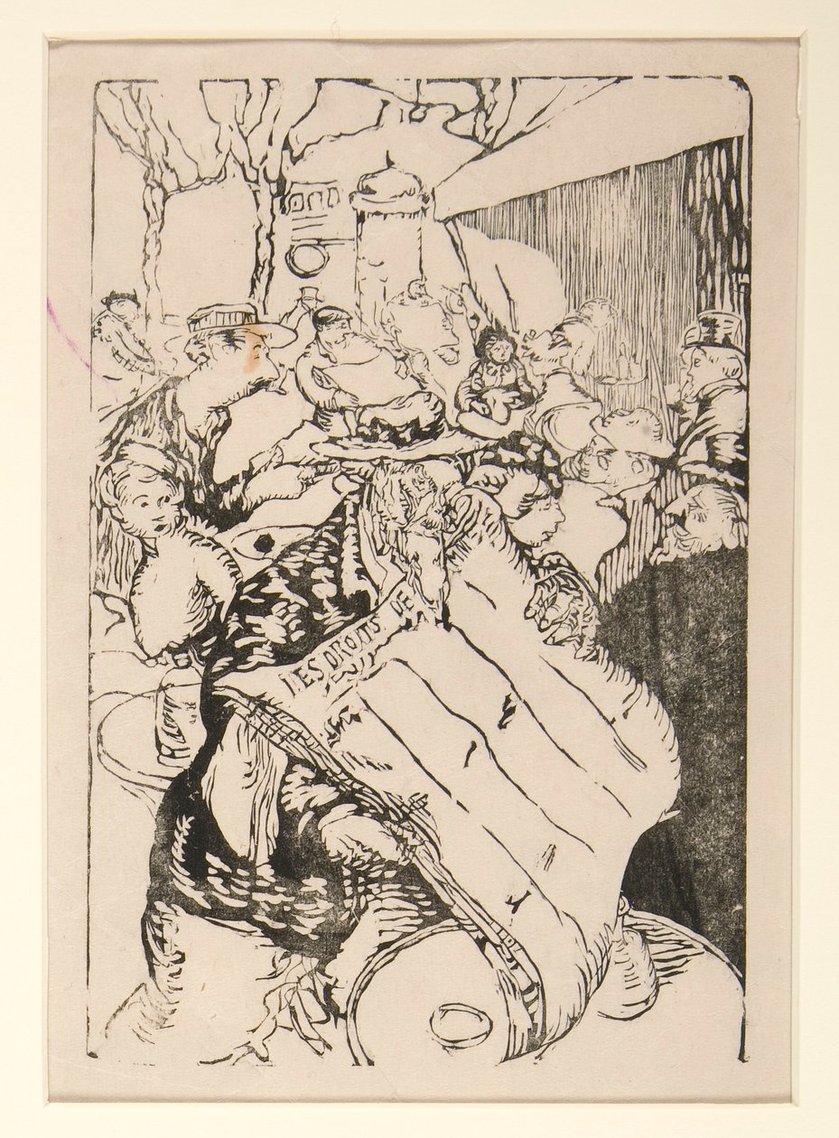 Les camelots de la Pensee, Les Boulevards, S. 45 von Maurice Delcourt