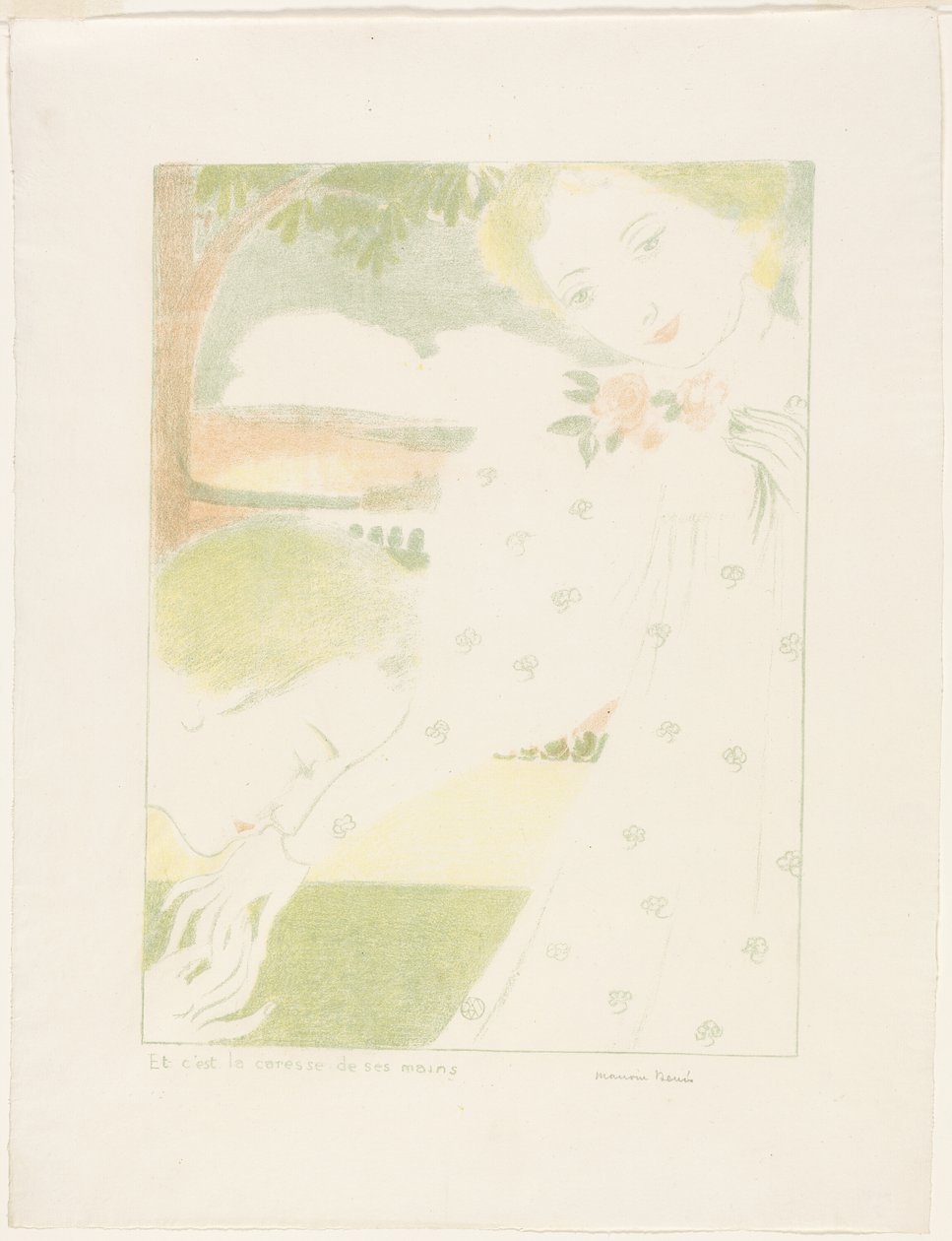 Und es ist die Liebkosung ihrer Hände, Platte acht aus Liebe von Maurice Denis