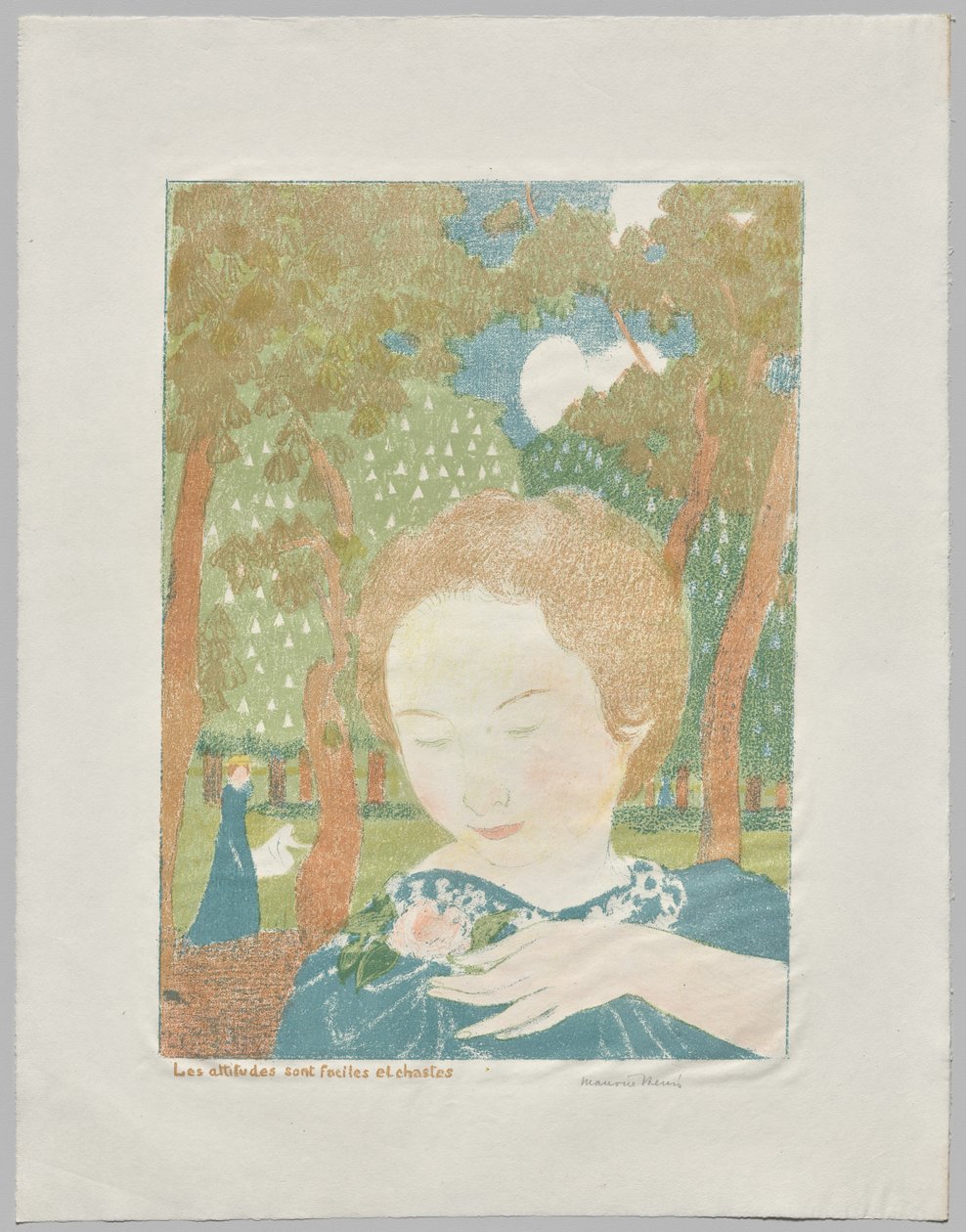Die Haltungen sind ungezwungen und keusch von Maurice Denis