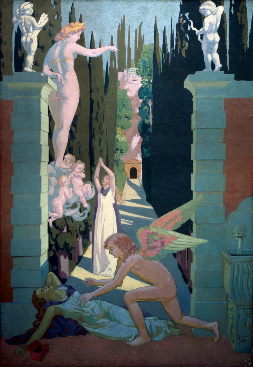 Die Geschichte der Psyche, Tafel vier. Die Rache der Venus, 1908 von Maurice Denis