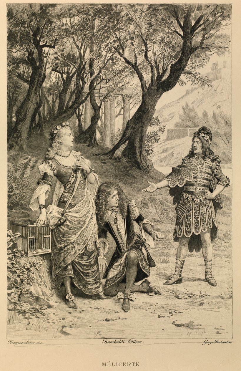 Méllicerte von Molière von Maurice Leloir