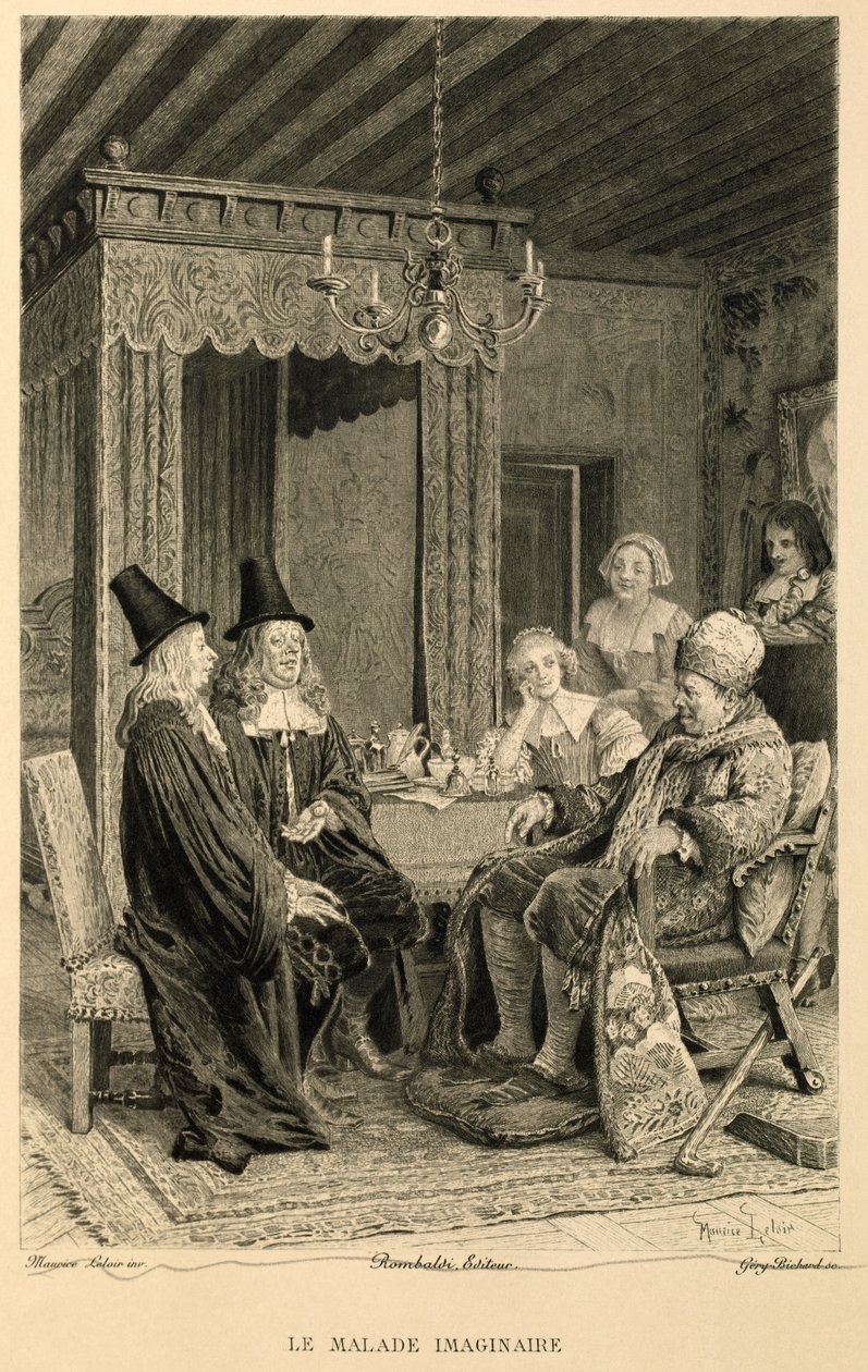 Molières Der eingebildete Kranke von Maurice Leloir