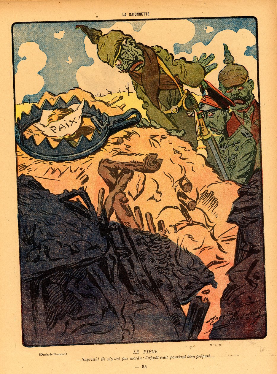 Illustration für das Magazin "La Baionette" von Maurice Neumont